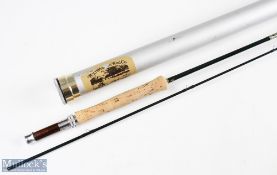 RL Winston USA carbon fly rod 8 ft 2pc line 4 # double down locking alloy reel seat with wood insert