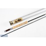 RL Winston USA carbon fly rod 8 ft 2pc line 4 # double down locking alloy reel seat with wood insert