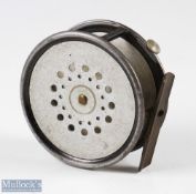 Hardy Bros Special Perfect 3 ¼" Dup Mk II alloy fly reel with smooth brass foot, rim tensioner,