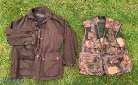 Fishing Vest & Jackets, to include a Jack Pike English Oak Camo vest as new with tags size XL, a