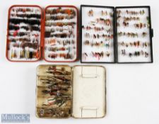 Hardy Brothers Ltd Fishing Fly boxes and Lure Tin, to include a scarce grey lure box full of