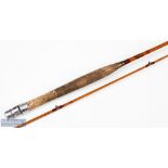 Allcocks the Marvel split cane fly rod 8 ft 2pc alloy sliding real fittings and but brass, Agate