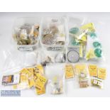 A huge collection of terminal tackle including over 30 packs of brass / silver beads, over 60