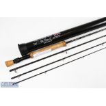 Alan Riddell hand built TMF Pearl II carbon fly rod 10 ft 4pc line 7/8 # double alloy up locking