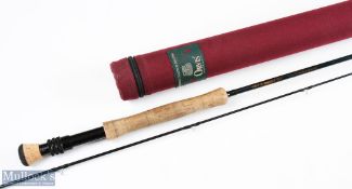 Orvis Trident TLS mid flex 6.5 carbon fly rod 9ft 2pc line 6 # double up locking reel seat handle