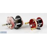 ABU 1750A and Garcia Ambassadeur 4000 multiplier reels 1750A stamped to foot 050501, in red with