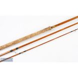 Chapman Shelford split cane match rod 11 ft 3pc 19 inch handle with alloy sliding reel fittings