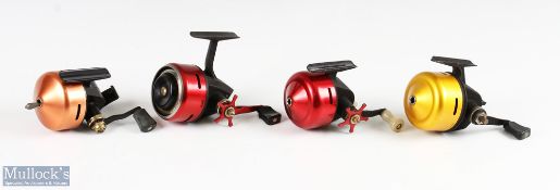 ABU closed faced spinning reels (4) features ABU 505, ABU-matic 120, ABU-matic 60 and another ABU-