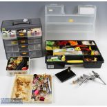 Large Fly Tying Kit and Equipment fly tying vice Apex, a plastic draw of threads, hooks, good