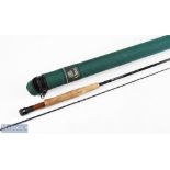 Orvis silver label TL mid flex 6.5 carbon fly rod 9ft 2pc line 5 # alloy blocking real seat with