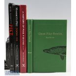 Pike Fishing Books to include Great Pike Fred Buller signed copy Medlar Press 2003 No.175 Of 498,