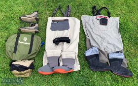 Simms Gortex Waders XXL, with a Simms belt, comes with a pair of Reddington Waders sized XL, and a