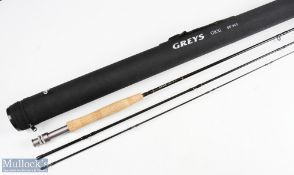 Greys GRXi carbon fly rod 8'6" 3pc line 4/5 # double up locking alloy reel seat lined stripping