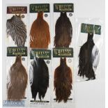 Fly-Tying Fishing Coq de Leon Whiting Hen Capes, to include bronze cape, silver speckled dark