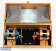 Abu Ambassadeur Morrum Special Edition twin reel boxed set containing SX1600C Ultra Mag S2 reels