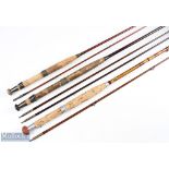 Eggington & Son of Merton, London, cane and whole cane fly rod 8 foot approximately 2pc alloy