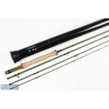 Alan Riddell custom fly rod Niaid 96 carbon fly rod 9ft 4pc line 6 # alloy up locking reel seat with