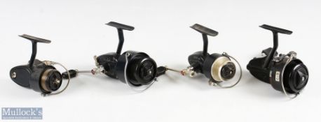 Mitchell fixed spool spinning reels (4) features Mitchell 440A match stamped Q-1-07, Garcia Mitchell