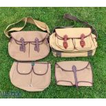 Brady Canvas Leather Fishing Bag, this is for fitting to a wicker creel which is missing, in light
