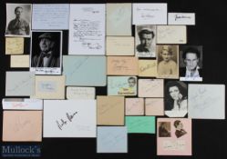 ENTERTAINMENT - ACTORS group of approx. 60 signed pieces by various acting personalities