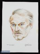 ENTERTAINMENT - KEITH MICHELL ORIGINAL SKETCH in pencil and ink, inscribed 'Oh to see ourselves -