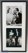 ENTERTAINMENT - FRED ASTAIRE and GINGER ROGERS signed b&w print display - each signed in ink to