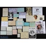ENTERTAINMENT - THEATRE AND CINEMA group of approx. 27 autographic pieces (mostly signed album