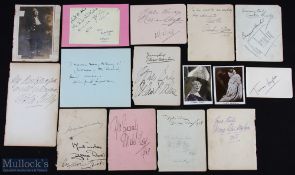 MUSIC HALL ENTERTAINERS group of signed pieces including examples by Ernie Roma(signed