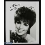 HOLLYWOOD - LIZA MINELLI bw 10x8 hs photograph boldly signed across a light portion of the image