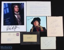 ENTERTAINMENT - DR WHO - Group of signed pieces including: WILLIAM HARTNELL (the first 'Doctor),