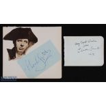 ENTERTAINMENT - HOLLYWOOD - CHARLES LAUGHTON signature on an album page