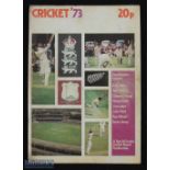 SPORT - CRICKET 'Cricket '73' brochure being a review of that season, signed by various cricketers