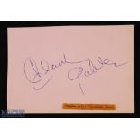 ENTERTAINMENT - HOLLYWOOD - CLARK GABLE - signature on an album page with note saying that it was
