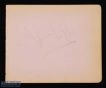 HOLLYWOOD - VIVIEN LEIGH signature on an album page