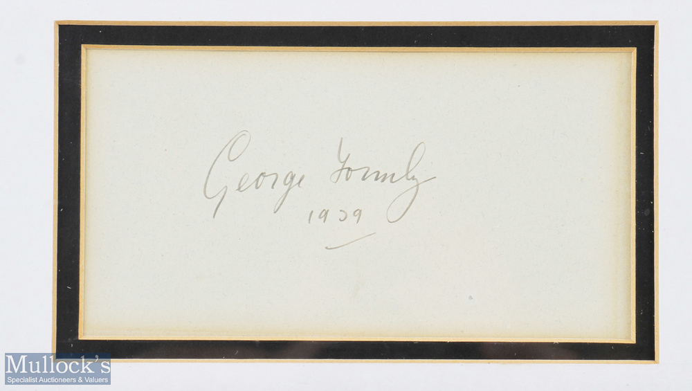 AUTOGRAPH ENTERTAINMENT GOERGE FORMBY, a signature under a B/W photograph - Image 2 of 2