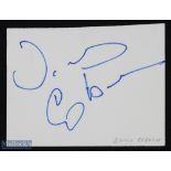 ENTERTAINMENT - HOLLYWOOD - JAMES COBURN signature on an album page