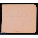 ENTERTAINMENT - HOLLYWOOD - SPENCER TRACY signature on an album page