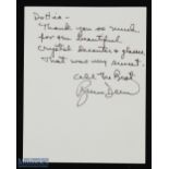 ENTERTAINMENT - HOLLYWOOD - BRUCE DERN, als thanking his correspondent for a 'beautiful crystal