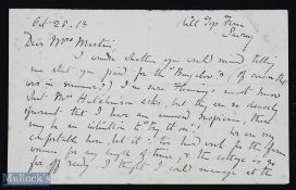 BEATRIX POTTER - RARE AUTOGRAPH LETTER signed with her married name 'Beatrix Heelis' dated Hill