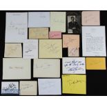 ENTERTAINMENT - ACTORS group of approx. 20 signed pieces by various acting personalities