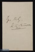 ART - HABLOT K BROWNE ('PHIZ') illustrator of the works of Charles Dickens, signature from the end