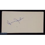 ENTERTAINMENT - HOLLYWOOD - HENRY FONDA signature on an album page