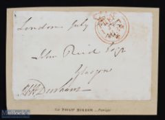 NAVAL - NELSON ERA - SIR PHILIP DURHAM - VICE ADMIRAL autograph free front dated JULY 1ST 1834,