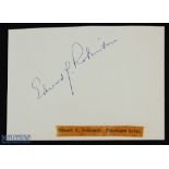 ENTERTAINMENT - HOLLYWOOD - EDWARD G ROBINSON - signature on an album page with note that it was