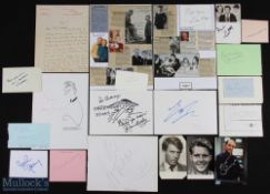 ENTERTAINMENT group of approx. 15 autographic items including an als of Sir Charles Hawtry (