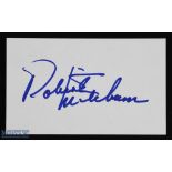 ENTERTAINMENT - HOLLYWOOD - ROBERT MITCHUM signature on an album page
