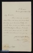 ART - DAVID WILKIE autograph letter signed to Thomas Bigge dated April 2nd 1830, saying that he