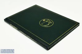 1986 Masters Golf Annual - won by Jack Nicklaus for record 6th time - original green and leather