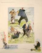 Mark Huskinson signed (b.1935-2018) interesting set of 6x signed ltd ed humorous colour prints which