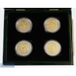 2017 Arnold Palmer Augusta National Masters Commemorative set of 4x Silver and Gilt Ltd Ed.